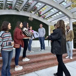 Coordinator going over all the details during the rehearsal