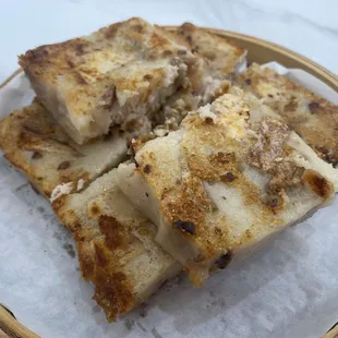 Pan Fried Taro Cakes