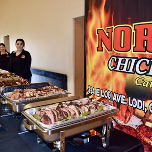 Catering buffet service