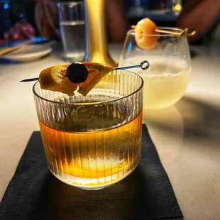 nori fashioned $14 mars iwai Japanese whisky, house spiced demerara,umami bitters