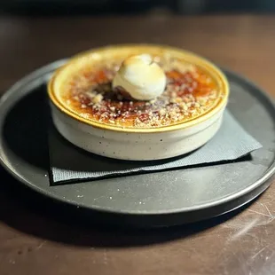 Crème brûlée -pecan