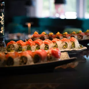 sushi, sushi and sashimi, sashimi, food