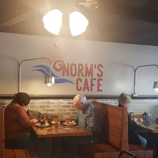 diners sitting at tables