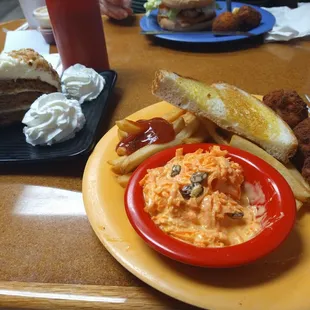 Carrot cake &amp; sides