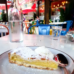 a slice of cake on a plate