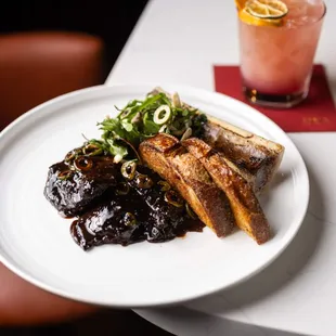a plate of food on a table