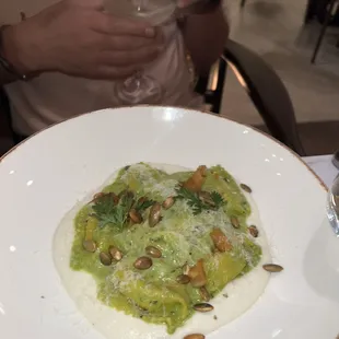 Curried Cauliflower Agnolotti