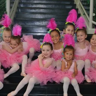 We Love Our Ballet Class! New Pre-Ballet Classes beginning in September! Saturday AM classes for 4-5 year olds! Call 364-1818 to enroll!