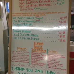 Menu pics taken Jan. 20, 2017