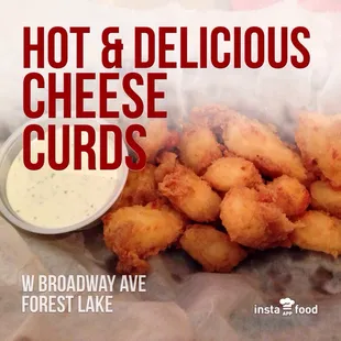 Fried cheese curd appetizer