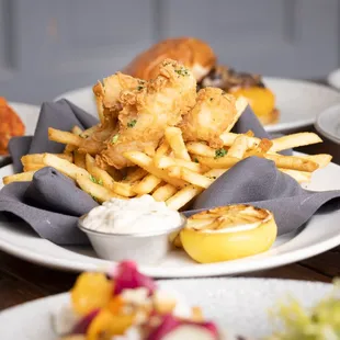 fish and chips, seafood, fish, food