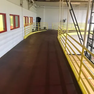 The upstairs walking/jogging track