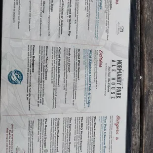 Menu side 2