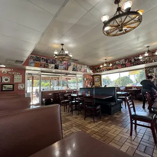 the interior of the restaurant