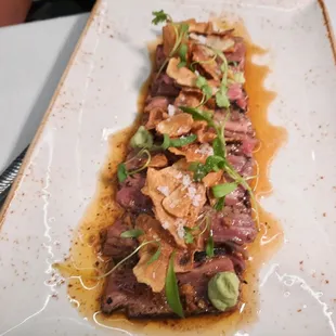 Chilled Charred Beef Tenderloin Tataki