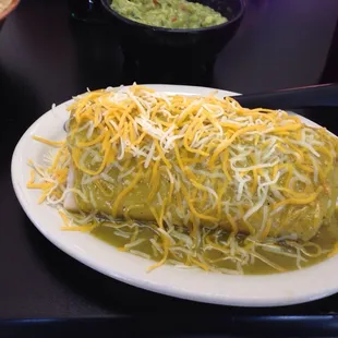 Wet chicken burrito!