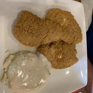 Chicken tender meal! (Those are LITTLE Chickens! Not little strips!)