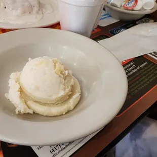 a bowl of ice cream