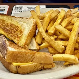 Grilled Cheese and fries