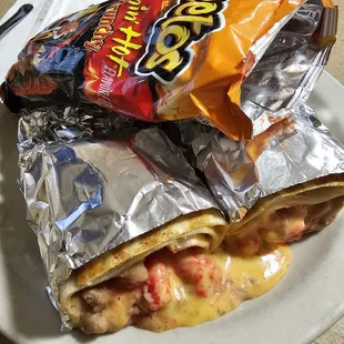 Hot Cheeto Burrito