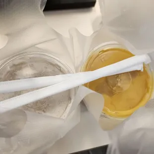 Cocada and mango smoothies