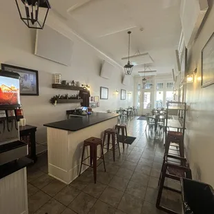 Inside Norma's looking at the entrance