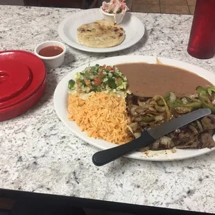 Carne Asada and Papusa