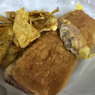 The Cubano and tostone chips by Goya. So good!