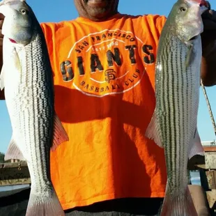 Our favorite angler and his catch of the day!