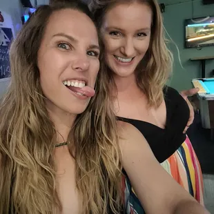 two women taking a selfie