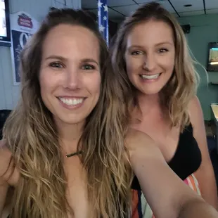 two women taking a selfie