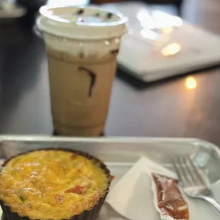 a quiche and bacon