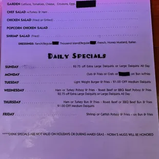 Menu on 6/18/2022  - pic 3 of 5