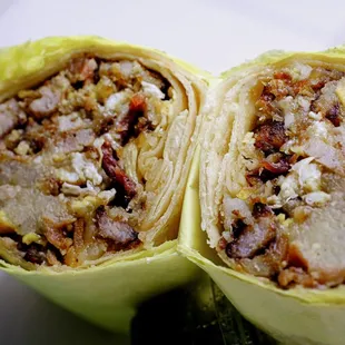Breakfast burrito (sausage bacon  combo.