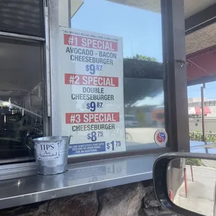 Newest special menu for burgers