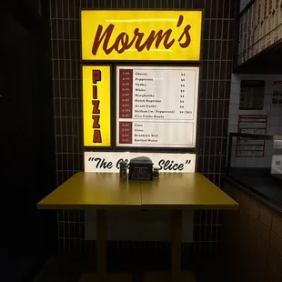 Norm&apos;s Pizza Adams Street Menu