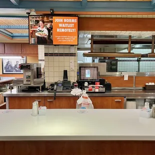 Food counter.