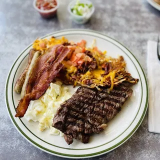 SIRLOIN STEAK BIGGER BETTER BREAKFAST