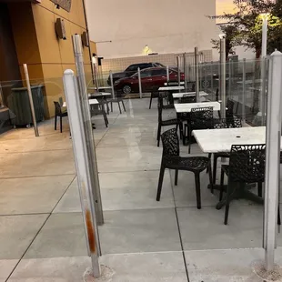 Outside dining area