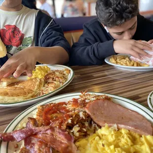 pancakes, food