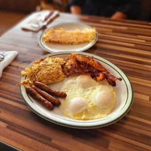 Lumberjack Breakfast w/ Hash Brown