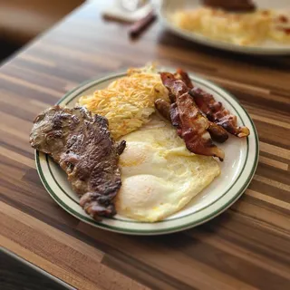 SIRLOIN STEAK BIGGER BETTER BREAKFAST