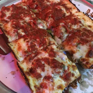 Small supreme pizza