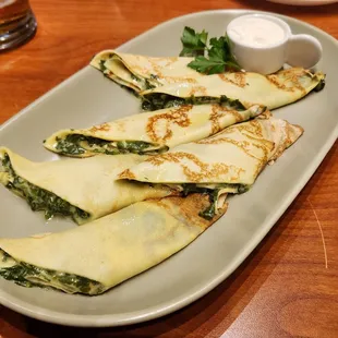 Blini Spinach
