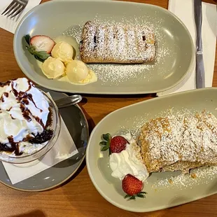 02.16.23 (L-R) Ballerina $12, Apple strudel $14, Napoleon $14  I would order all again, but are listed least to most favorite.