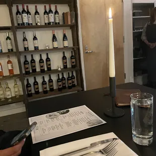 1/2 of the wine wall