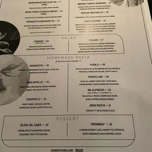 Menu that changes