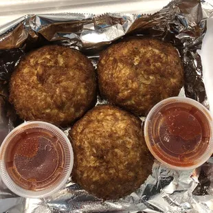 Jumbo crab cake $8/ea &amp; will cook on spot for you! Or take home &amp; cook.