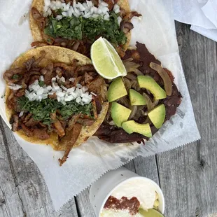 Volcan taco, el pastor taco, street corn