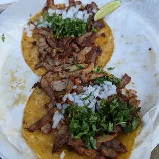 Al pastor tacos ($4.25)